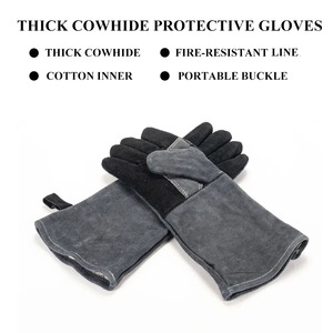 16 Inch Cowhide Welding Gloves Heat Resistant Fireproof Anti-Splash Leather Welder Gloves Heavy Duty Industrial Safety Work Glo - Product Image 2