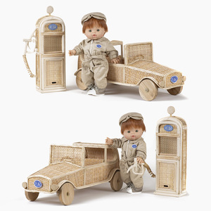 Estaciones de servicio de juguete hechas a mano de ratán natural, estación de servicio de juguete con precio competitivo, juguetes de simulación - Product Image 5