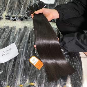 100% naturel soyeux droite vietnamien Remy Extensions de cheveux Double trame faisceaux de Machine - Product Image 3