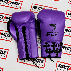 Guantes de Boxeo Fly Hechos a Medida en Fábrica, 100% Cuero Original, Guantes de Boxeo Profesionales con Cordones - Product Image 1