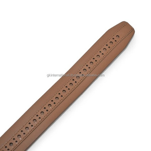Ceinture décontractée en cuir marron pour homme, de haute qualité, faite à la main, de créateur, avec boucle métallique, longue durée de vie. - Product Image 5