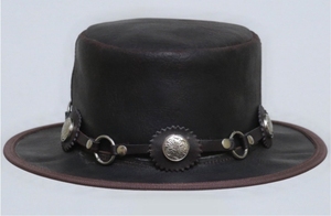 Chapeau de cowboy en cuir occidental personnalisé, style ranch, équestre, rodéo, mode outdoor, large bord, fait main, qualité supérieure - Product Image 5