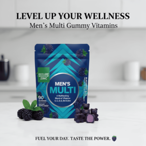 Complément alimentaire multivitaminé en gommes pour hommes, multivitamines et minéraux pour la santé masculine, complément alimentaire pour hommes adultes - Product Image 4