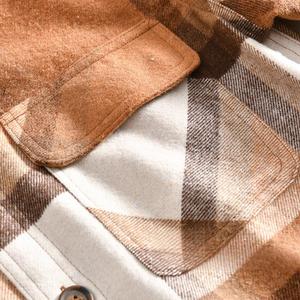 Chemises en flanelle pour hommes surdimensionnées, personnalisées, de haute qualité, à manches longues, boutonnées, chaudes, vente en gros - Product Image 4
