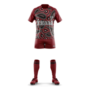 New Design Hot Selling Custom Logo OEM Rugby Uniform <b>Bulk</b> Printed Breathable Plus Size Anti-Bacterial 100% Polyester - Product Image 4