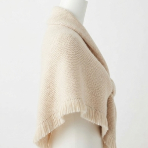 Premium Custom Logo Soft Knitted Shawl Wrap Factory Price Winter Warm Pashmina Scarf Ladies Bulk Wholesale Knit Poncho Capes - Product Image 6