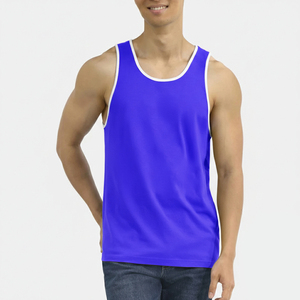 Débardeurs de sport personnalisés en coton pour hommes, grande taille, pour la musculation et le fitness - Product Image 4