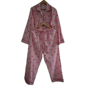 Conjunto de Pijama Casual de Lujo para Mujer, de Verano, de Algodón, con Estampado Floral, Impreso a Mano, Transpirable, de Secado Rápido, Ropa de Dormir Cómoda - Product Image 1