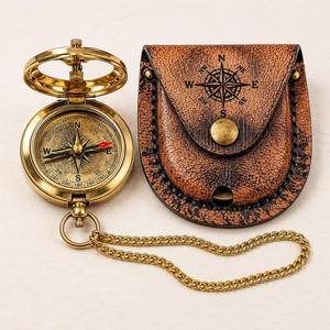 Luxury Vintage Brass Nautical <b>Compass</b> with Precision Design Maritime Navigation Tool for Collectors and Gift Giving Enthusiasts - Product Image 1