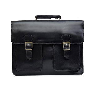 Sac à dos pour ordinateur portable en cuir classique personnalisé avec fermeture à glissière, léger, grande capacité, unisexe, usage professionnel au bureau - Product Image 1