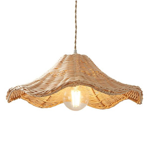 Scalloped Rattan Celling Lighting Best Seller Lamp Shades for Living Room Decor Chandeliers & Pendant <b>Lights</b> with Low MOQ - Product Image 4