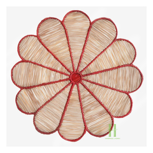 Salvamanteles Redondo de Algodón Tejido a Mano Ecológico, de Paja Natural, para Decoración del Hogar, Cesta Decorativa para Colgar en la Pared - Product Image 5