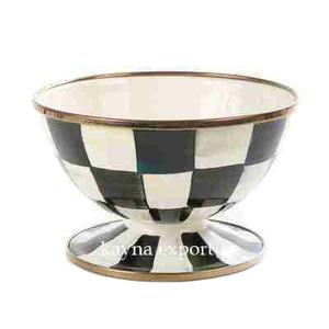 Bol à dattes unique personnalisé en métal blanc et noir jetable certifié CE, moderne et luxueux, pour la décoration de fête, de la maison et de l'hôtel - Product Image 1