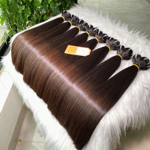 Ready to Ship Brown Tip Bone Straight Bundles Raw Vietnamese Human <b>Hair</b> Full Length 6'' - 32'' Wholesale Supplier - Product Image 6