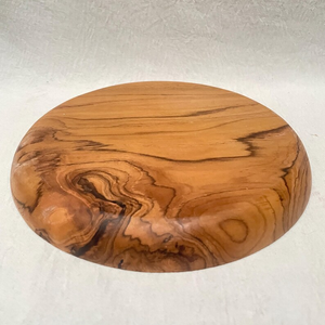 Handcrafted Circular Natural Teak Wood Plate. Wooden <b>Serving</b> Platter diameter <b>Set</b> plate - Product Image 4