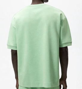 Camiseta de Algodón Tejido Oversize para Hombre 2026, Ajuste Holgado, Estilo Urbano, Impresión de Logotipo Personalizado, OEM, Alta Calidad, Casual Regular - Product Image 6