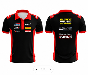 Camiseta Polo Personalizada para Equipo de Motocross, Manga Corta, Logotipo del Equipo Sublimado, Bordado Opcional, Tallas Grandes, OEM - Product Image 6