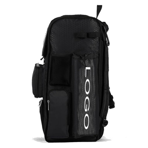 Portable High Quality Nylon Customizable <b>Baseball</b> Equipment Bag with External <b>Bat</b> Sleeves and Helmet Storage Professional Use - Product Image 3