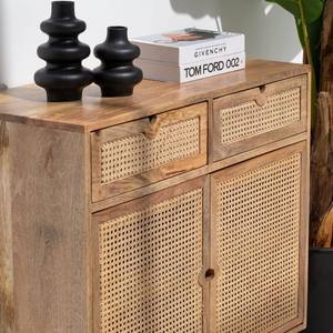 Buffet en rotin Vandana Pebble Flux avec deux tiroirs et deux portes pour des intérieurs modernes et élégants - Product Image 4
