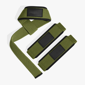 Sangles de levage en silicone texturé, mélange de coton, antidérapantes, style boucle, pour entraînement de musculation et soulevé de terre - Product Image 1