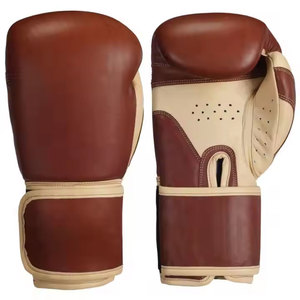 Guantes de Boxeo de Cuero Vintage Personalizados, Color Marrón, para Entrenamiento y Sparring, 10oz 12oz 14oz 16oz, Guantes de Muay Thai y Kickboxing, OEM - Product Image 1