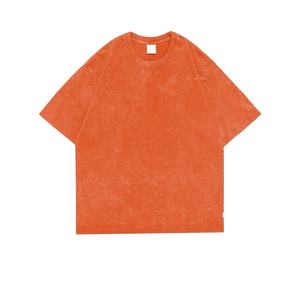T-shirt Homme Oversize en Jersey Tricoté Lourd Uni à Manches Courtes en Polyester/Coton Écologique, Style Sportif, Logo Personnalisé - Product Image 1