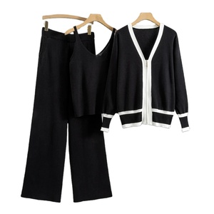 ชุดวอร์ม3ชิ้นสำหรับผู้หญิงเสื้อวอร์มแขนยาวมีซิปกางเกงเอวยางยืดแฟชั่นใหม่2025 - Product Image 4