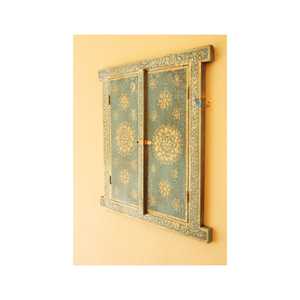Décoration murale de fenêtre artisanale indienne artistique chic - Product Image 3
