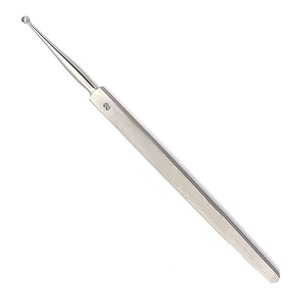 Surgical Stainless Steel Manual Buck Ear Curettes Blunt 165mm 44-610-010 Reusable Precision ENT <b>Instrument</b> CE Certified Class II - Product Image 1