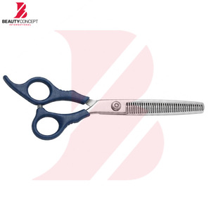 Ciseaux à effiler professionnels bleu marine de qualité supérieure pour la coiffure – Équipement de salon de barbier - Product Image 4