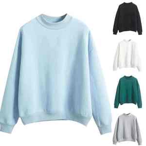 2026 Custom Unisex Oversized Crew Neck Sweatshirt – Plain Solid Color <b>Pullover</b> Fleece Sweatshirt for <b>Men</b> and Women Casual Street - Product Image 6