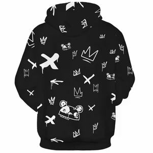 Sudadera con Capucha de Anime para Hombre, Sublimada con Estampado de Poliéster, Logotipo Personalizado de Alta Calidad, Estampado Completo, Tejido de Jersey Antiencogimiento - Product Image 3