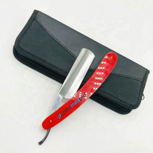 มีดโกนหนวดแบบตรงสำหรับผู้ชาย รุ่นคลาสสิค ระดับมืออาชีพ ใบมีดเดี่ยวสแตนเลส ด้ามจับพลาสติก บรรจุภัณฑ์สีปรับแต่งได้ - Product Image 4