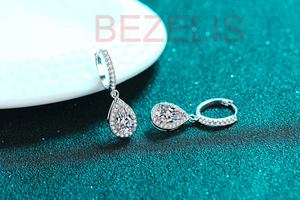 Pendientes de Diamantes Cultivados en Laboratorio, Color D E F, Corte Excelente, VVS VS, Joyería Fina, Regalo de Novia, Accesorio de Lujo - Product Image 3