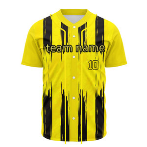 Camiseta de Béisbol Personalizada al por Mayor para Niñas, Manga Corta, Buena Calidad, Jersey de Softbol a Bajo Precio, Camisa con Botones - Product Image 1