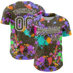 Maillot de baseball personnalisé à boutons, impression par sublimation, uniforme d'équipe, OEM, antibactérien, short à bretelles en T - Product Image 3