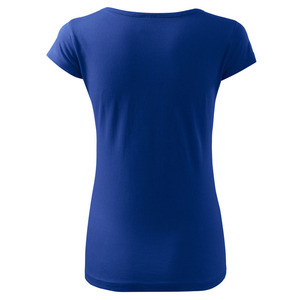 Camiseta de Cuello Redondo Azul Rey para Mujer, 100% Algodón Jersey, Casual, Manga Corta, Transpirable, Corte Regular, para Todas las Temporadas - Product Image 6