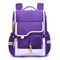 Hochkapazitäts-Diebstahlschutz-Modischer Grundschulrucksack für Kinder, Leichtgewichtig, Wasserdicht, Reißverschluss, Einfacher Zugang, Buchstabenmuster, Oxford