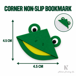 ที่คั่นหนังสือรูปกบกันลื่น ดีไซน์ดั้งเดิมจาก Nicher ผลิตจาก PVC สีเขียว ของขวัญเครื่องเขียนสร้างสรรค์ รับผลิตตามสั่งแบบ OEM ODM - Product Image 2