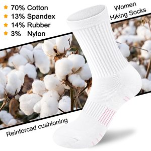 White Athletic Crew <b>Socks</b> Cotton Bamboo Fiber Breathable Running Training <b>Socks</b> for Adults Summer Sport Wear - Product Image 6