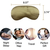 Masque de sommeil en satin de soie avec ombrage avancé, soulagement des cernes, sangle réglable, couleurs personnalisables, logo pour la méditation
