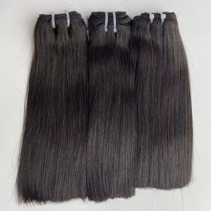 Vente en gros extensions de cheveux humains vierges non traités vietnamiens Remy soyeux et naturels droits à une trame - Product Image 1