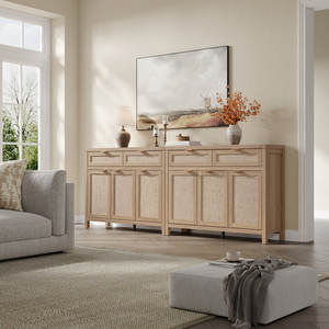 Aparador DreamCraft Vietnam de 43.39'' de Ancho, de Ratán, con 2 Cajones y 3 Puertas con Estantes Ajustables - Product Image 3