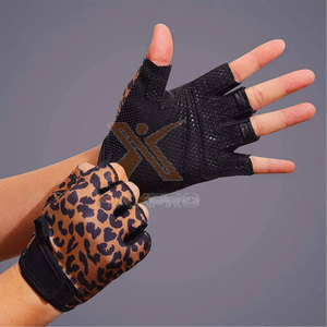 En stock, faible MOQ, gants de fitness en cuir de haute qualité, respirants, antidérapants, avec sangle de poignet réglable, unisexe - Product Image 2