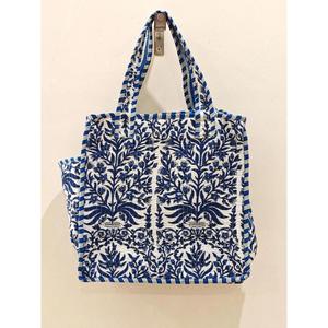 Bolso Tote Mini Acolchado de Algodón para Mujer, Bolso Pequeño Hecho a Mano Estilo Boho Indio, Bolso de Compras, Bolso para Uso Diario - Product Image 3