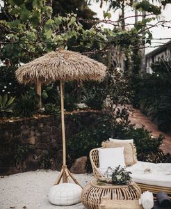 Sombrilla de Bambú Natural para Patio Exterior, Parasol de Jardín, Sombrilla Ecológica de Bambú para Playa, Resort, Cafetería, Hotel - Product Image 4