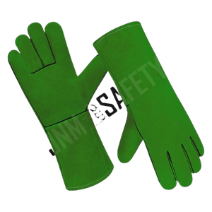 Gants de sécurité industriels robustes en cuir de vachette pleine fleur, résistants aux coupures, à la chaleur et aux étincelles, pour travaux de construction - Product Image 4