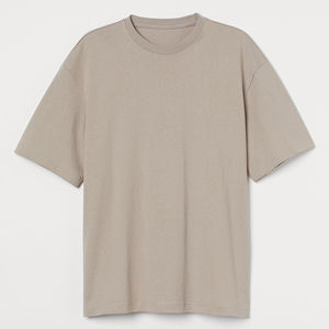 T-shirt Homme Oversize Premium VIBE SEWN 100% Coton Tissé Respirant Écologique Anti-Plis Séchage Rapide Décontracté Uni - Product Image 1