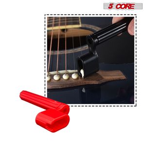 Set Professionale di 6 Pezzi per Avvolgicorde Chitarra a 5 Corde e Estrattore Perni Ponte - Strumenti Essenziali per Parti e Accessori di Strumenti a Corda - Product Image 5