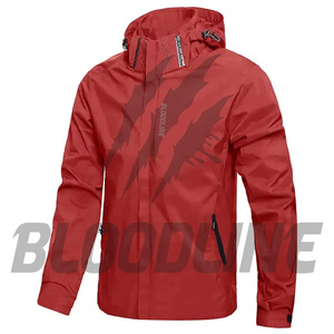 Veste Softshell Coupe-Vent à Manches Longues pour Hommes BLOODLINE, Vêtements de Sport d'Extérieur, Saison Automne - Product Image 4